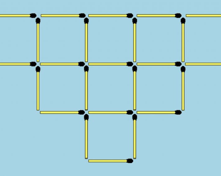 Мини-задачка: уберите спички и уменьшите количество квадратов